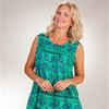 Sleeveless Women's La Cera Dresses - Cotton Mid-Length in Thistle Grove