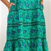 Sleeveless La Cera Dresses - Cotton Long Dress in Thistle Grove