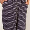Button Front  Dress - Claudia Richards Poly Roll Sleeve in Navy Dots