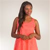 SC SALE Ellen Parker (Size SMALL only) Sleeveless A-line Lace Dress in Coral