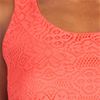 Ellen Parker Sleeveless A-line Lace Dress in Coral