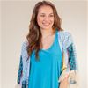 Kimono Cardigans - One Size Short Sleeve 100% Rayon Fringe in Mojave
