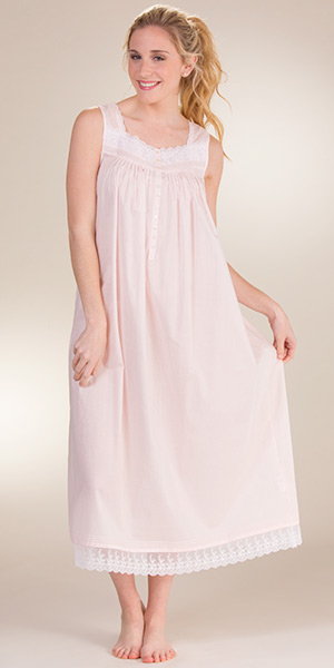 sleeveless long nightgown