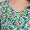 Long Sundresses - Smocked Sleeveless Cotton Dress in Morning Meadow