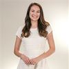 DownEast (Size S & L) 100% Cotton Eyelet Cap Sleeve Dress in Ivory