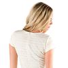 DownEast 100% Cotton Eyelet Cap Sleeve Dress in Ivory