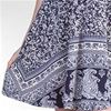 Nostalgia Poly Blend Cap Sleeve Short Skater Dress in Wild Navy