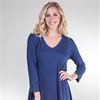 SC SALE Nostalgia (Size M & L) Long Sleeve V-Neck Short Swing Dress in Blue