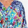 Drawstring Caftans - Winlar Polyester Kaftan Lounger in Floral Jardin