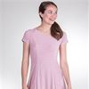 SC SALE (Size S/M) Cap Sleeve Poly Blend Textured Skater Dress in Pink