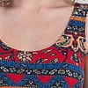 Nostalgia Sleeveless Poly Blend Tank Dress in Tuscan Red