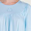 Short Sleeve Cotton Knit  Night gown in Blue