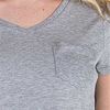 Short Sleeve Pajamas - Jane and Bleecker Rayon Blend PJs in Gray