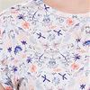 Sesoire Cotton Rayon Short Sleeve Nightshirt in Wild Flowers