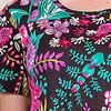 Cotton Dress Knit - Short Sleeve by La Cera in Fruity Floral