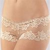 SC SALE  Cheeky Boyshorts - Two-Pack Nylon Blend Panties in Nude