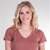 SC SALE Cap Sleeve (Sizes S & L) V-Neck Comfort Blend Tee in Clay
