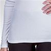 Nostalgia Long Sleeve Viscose Blend Henley Tee in White