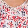 Oscar de la Renta Pink Label Short Pajamas in Red Floral