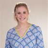 Peppermint Bay (Size M) Cotton 3/4 Sleeve V-Neck Beach Cover Up - Tete-A-Tete