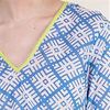 Peppermint Bay Cotton 3/4 Sleeve V-Neck Beach Cover Up - Tete-A-Tete 