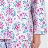 La Cera 100% Cotton Flannel Pajama Set in Pink Vintage