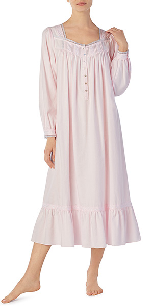 long sleeve flannel gowns