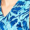 Treasures of Bali Rayon Sleeveless Sundress in Royal Palms