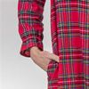 La Cera Cotton Flannel Nightgown - Long Sleeve in Stewart Plaid