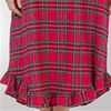 La Cera Cotton Flannel Nightgown - Long Sleeve in Stewart Plaid