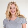 Jane and Bleecker Rayon Short Sleeve Tee in Gray