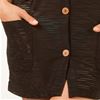  Valdi Burnout Sublimation Semi-Sheer Hooded Beach Cover-up/Tunic for Women - Black
