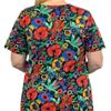 Cotton Dress Knit - Short Sleeve by La Cera in Vibrant Poppies