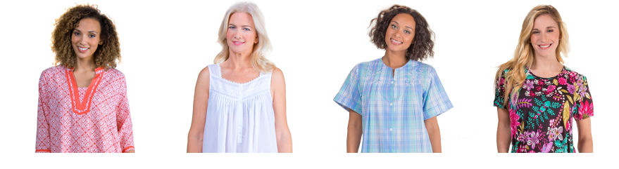 Shop a variety of cotton nightgowns, short sleeve dresses, beach loungers, swim coverups and more